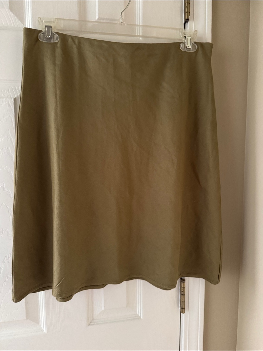 Anthropologie Olive Green A-Line Skirt